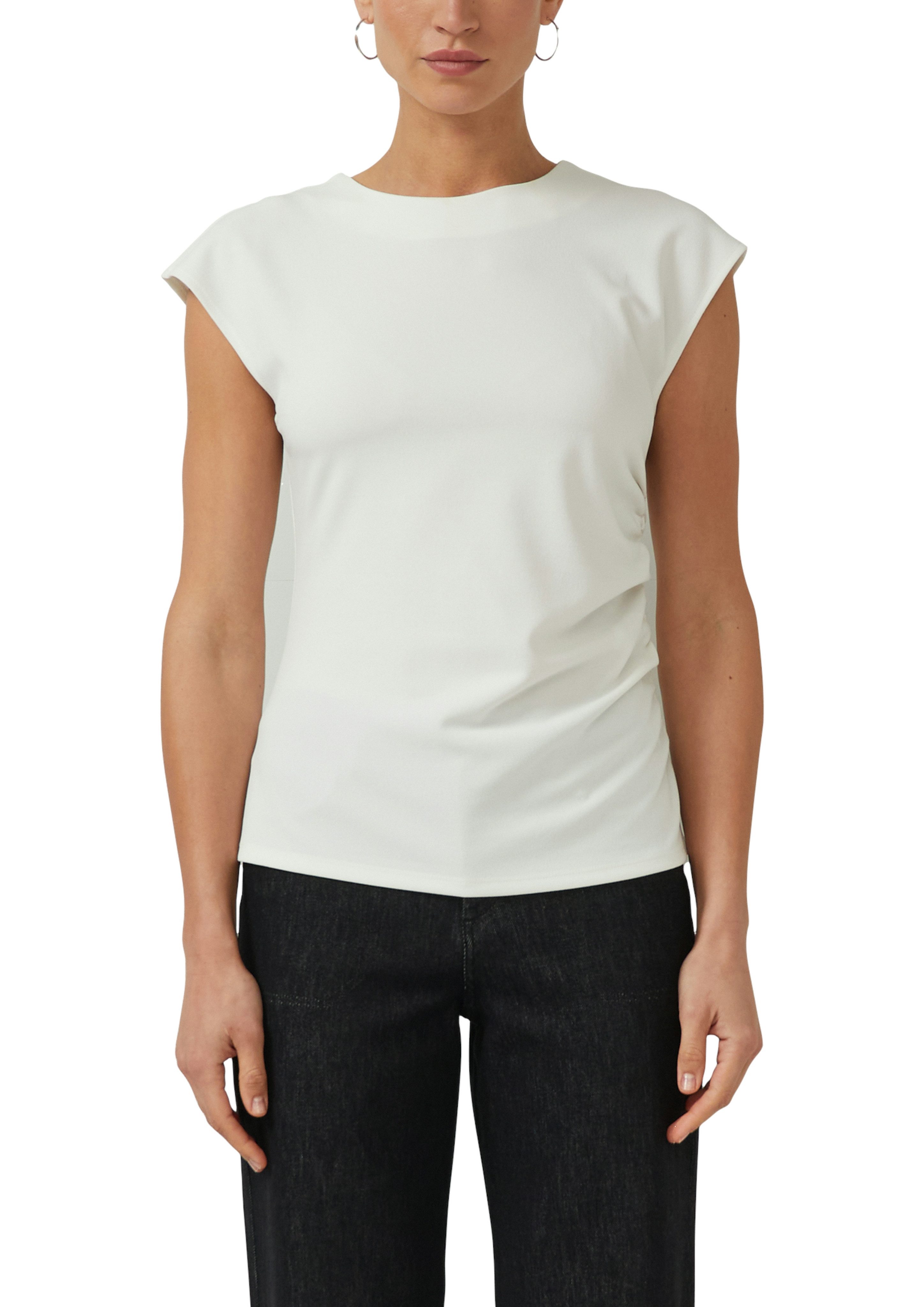 s.Oliver BLACK LABEL T-Shirt mit Raffung günstig online kaufen