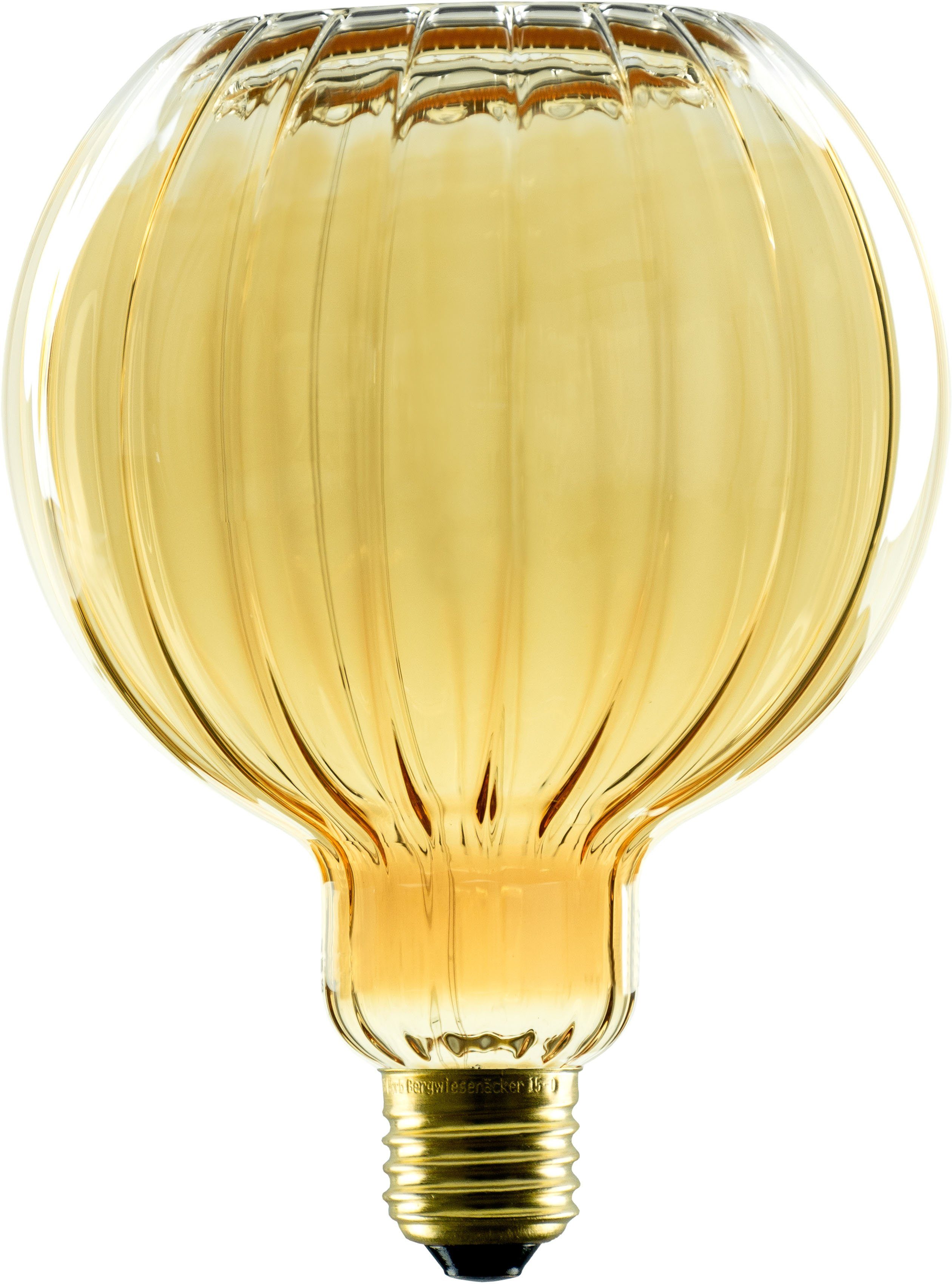 SEGULA LED-Leuchtmittel LED Floating Globe gold 125 E27, gold, E27, dimmbar, Globe 125 straight straight Warmweiß, Floating