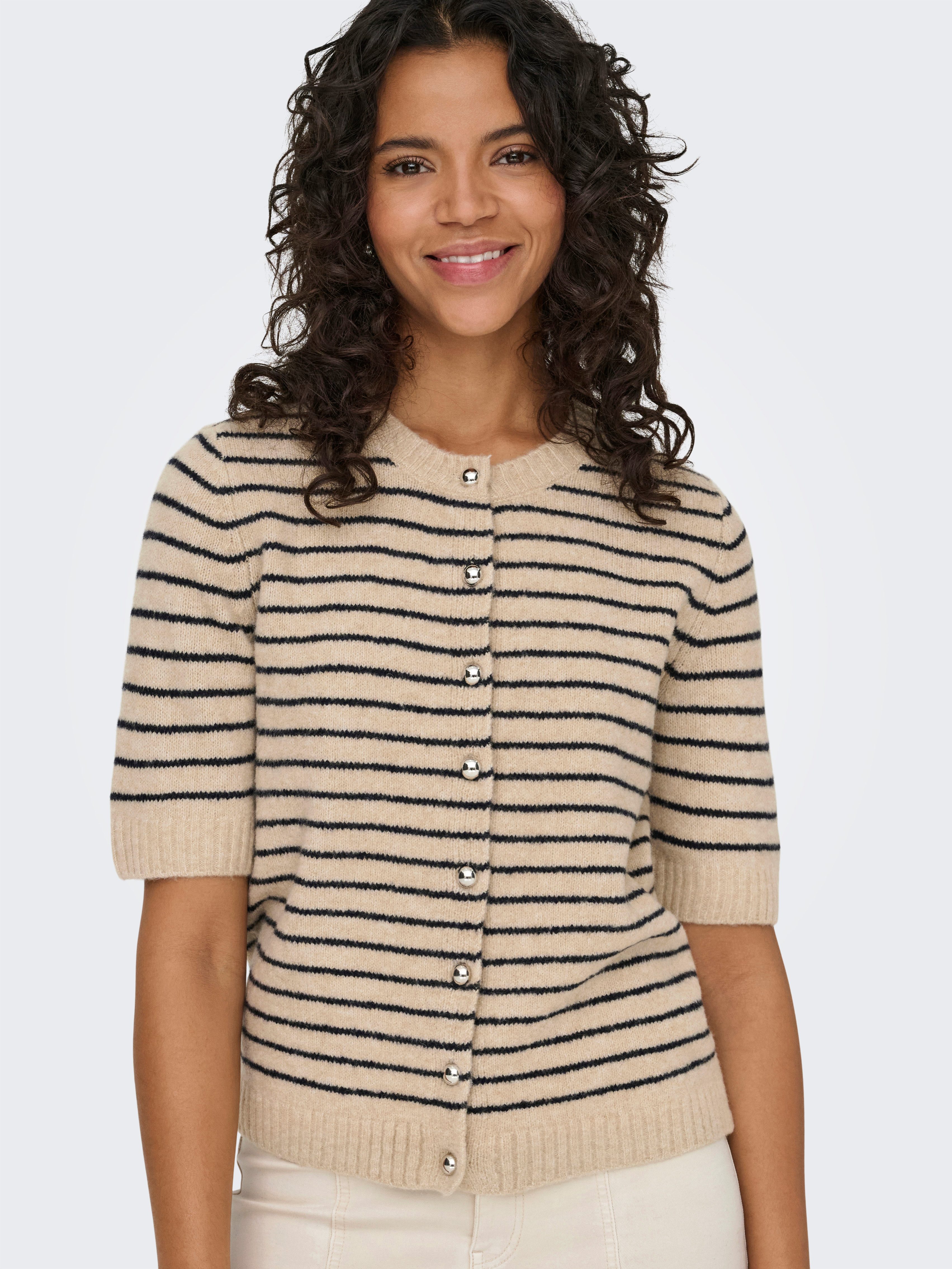 ONLY Strickjacke ONLCHESTER LIFE SS STRIPE CARDI CC KNT