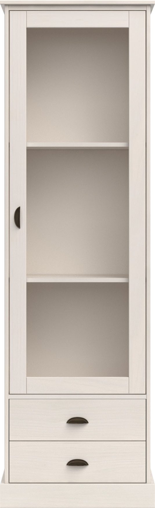 OTTO home Vitrine Schröder mit 1 Schiebetür, 2 Schubkästen, aus massivem Kiefernholz, Breite 55cm – Bild 4 von 5