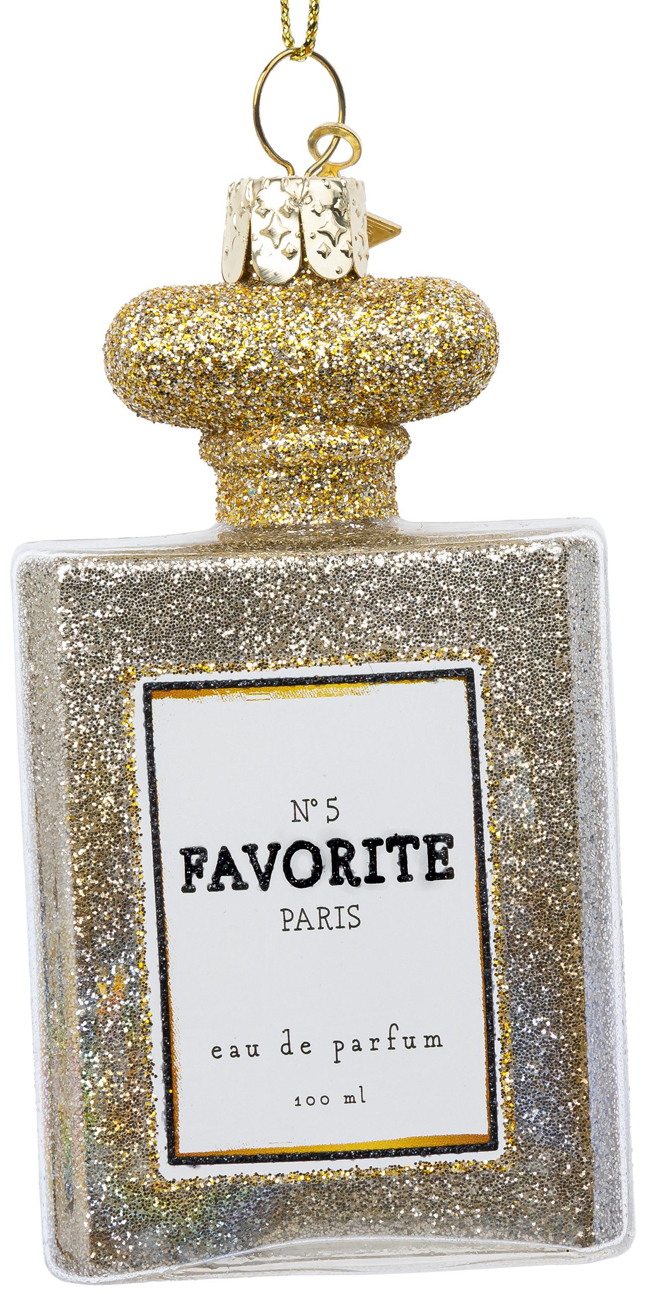 Christbaumschmuck BS648 Parfum Flacon Glas Ornament Weihnachtsbaum Anhänger