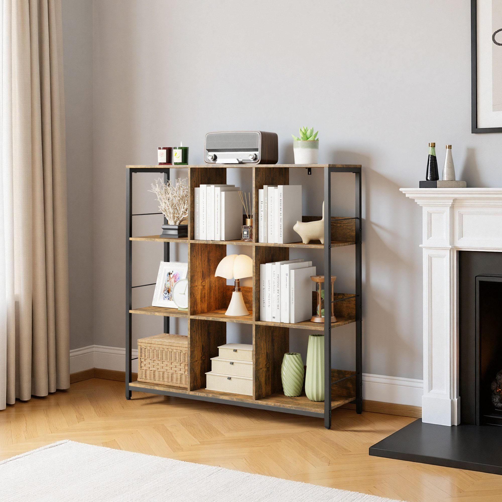 Bealife Bücherregal Aufbewahrungsregal Standregal mit 6/8/9 Fächern günstig online kaufen