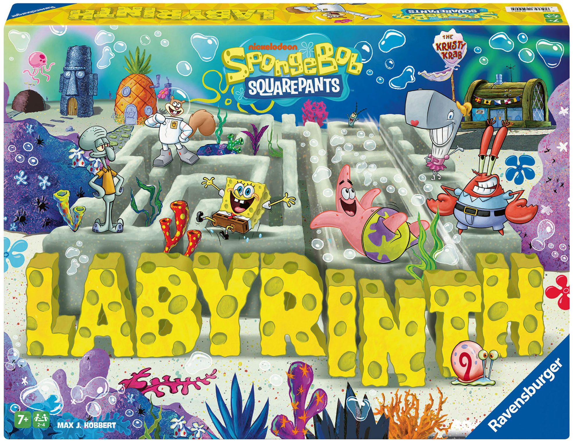 Ravensburger Spiel SpongeBob Labyrinth, Gesellschaftsspiel & Brettspiel, Made in Europe