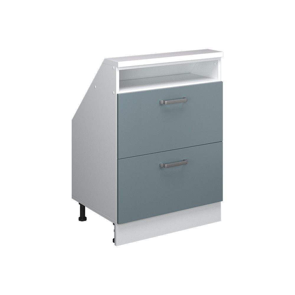 Vicco Unterschrank R-Line, Blau-Grau/Weiß, 60 cm günstig online kaufen