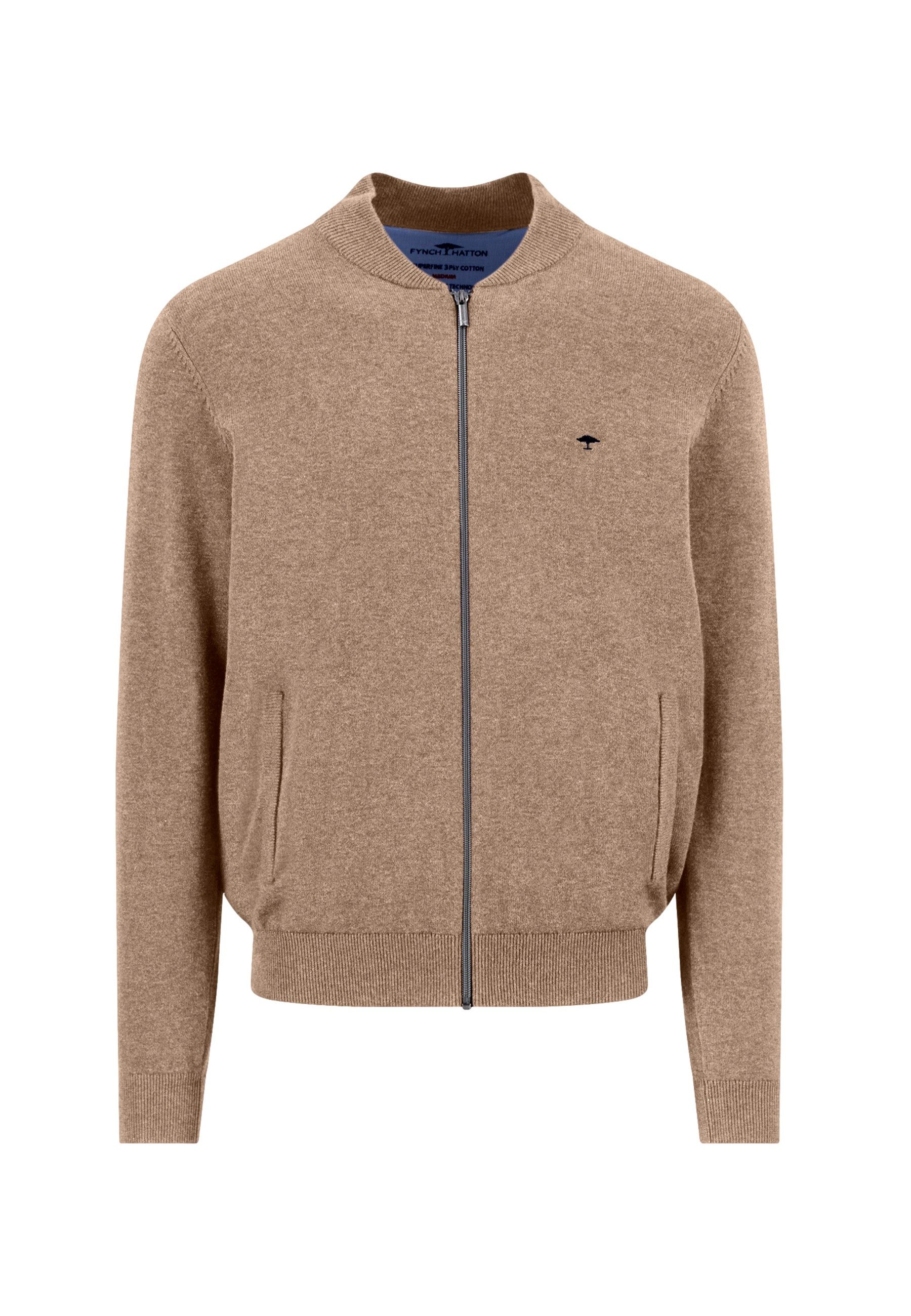 FYNCH-HATTON Cardigan Strickjacke Cardigan Reißverschluss (1-tlg)