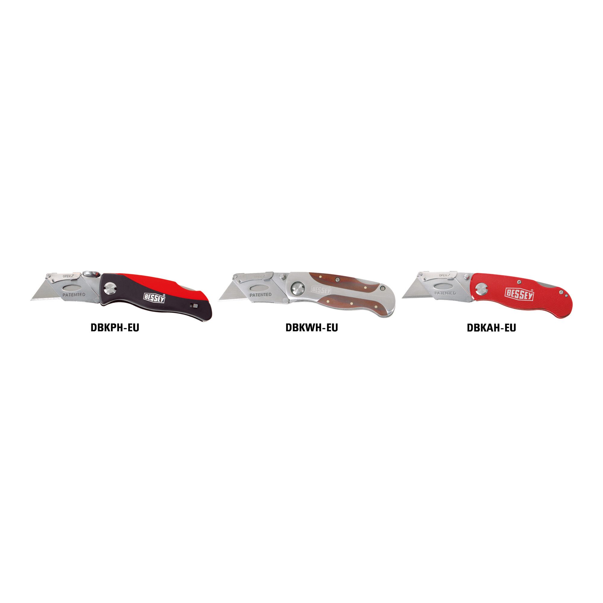 Bessey Elektriker-Klappmesser Bessey Klingen-Klappmesser mit Kunststoffgriff DBKPH-EU