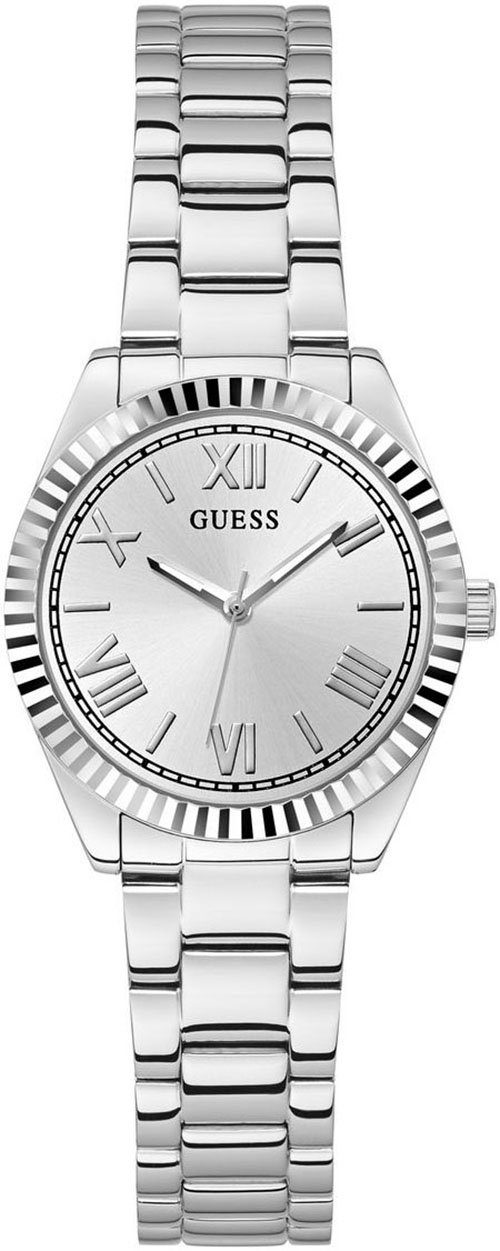 GUESS Analoog horloge 'Mini Imprint' in Blauw | ABOUT YOU
