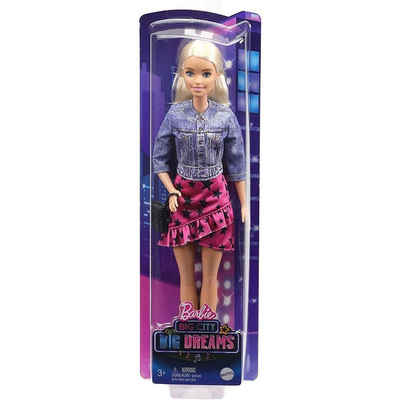 Mattel® Anziehpuppe Mattel GXT03 - Barbie - Big City Big Dreams - "Bühne Frei für große Träume" Malibu Puppe mit Jacke, Rock und Zubehörteilen, 30 cm