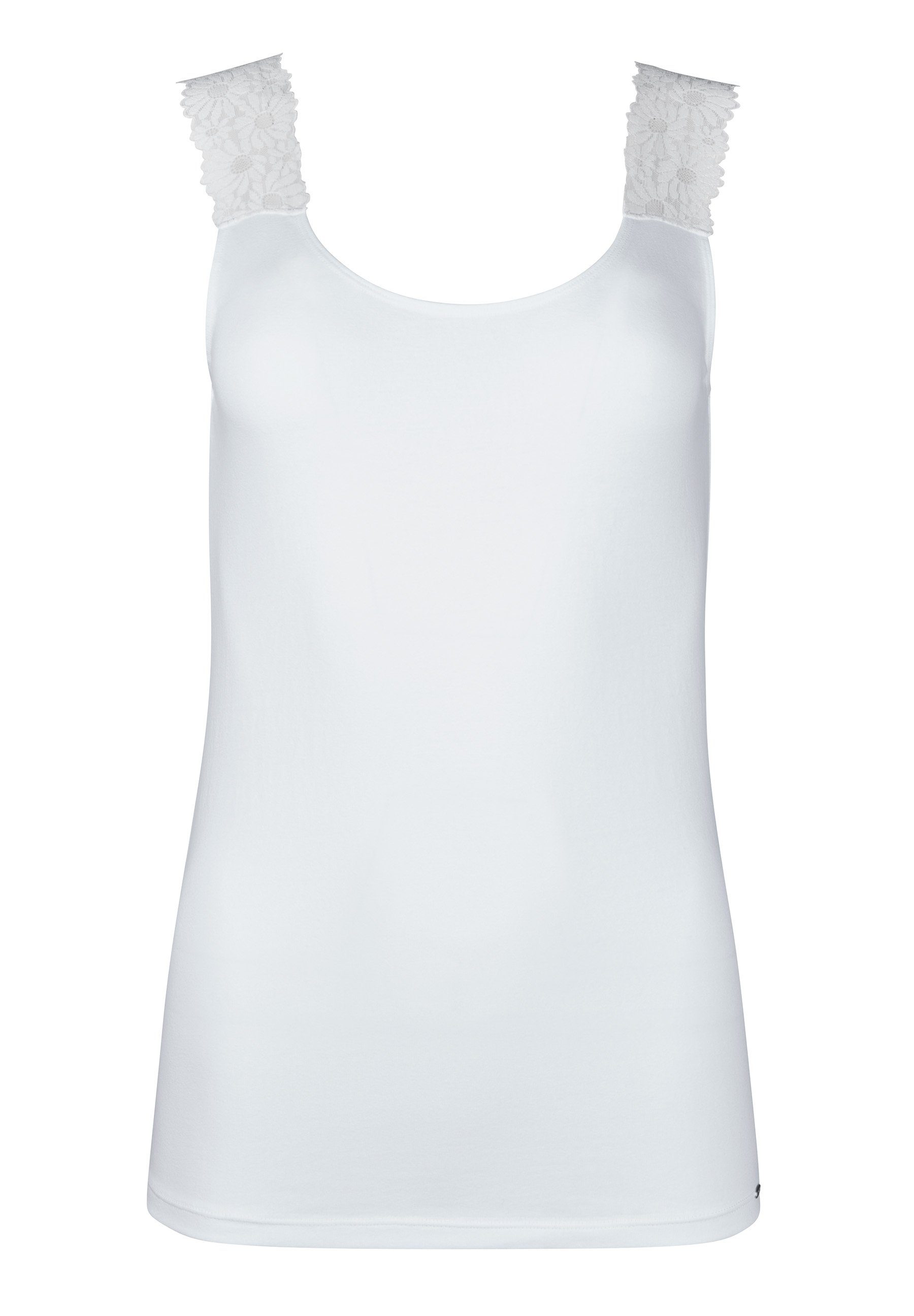 Skiny white Unterhemd (1-St) Essentials CottonLace