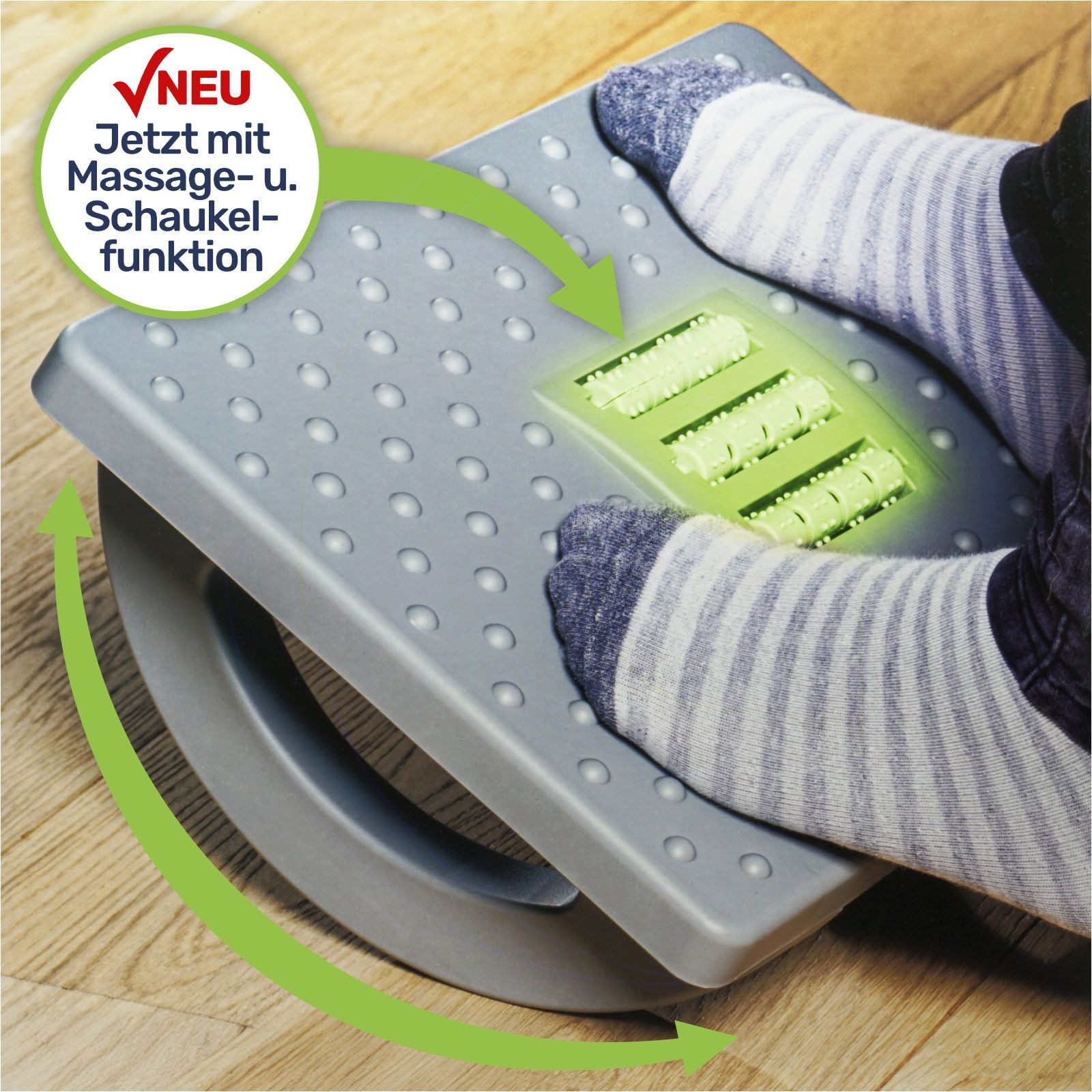Gravidus Fußhocker Ergonomische Fußablage mit Rollenmassage günstig online kaufen