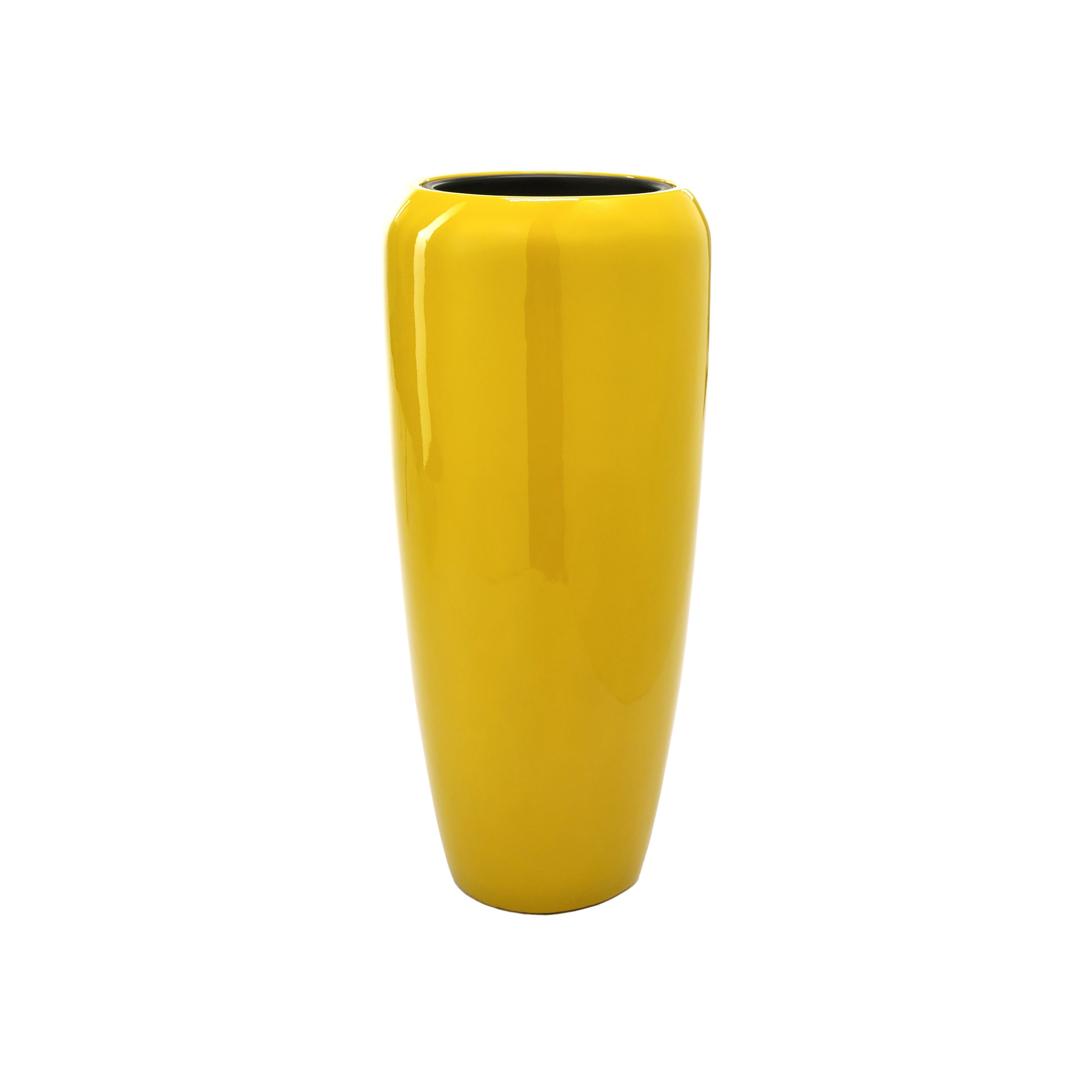 Flingora Bodenvase Cleo, mit Einsatz - Fiberglas - Indoor & Outdoor - Curry günstig online kaufen