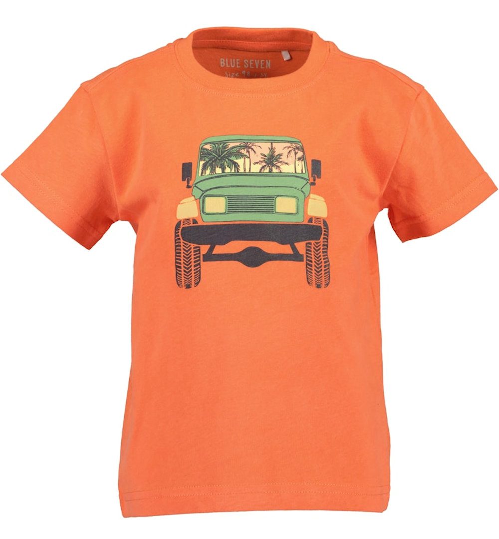 Blue Seven T-Shirt Blue Seven Jungen T-Shirt Jeep orange (1-tlg)