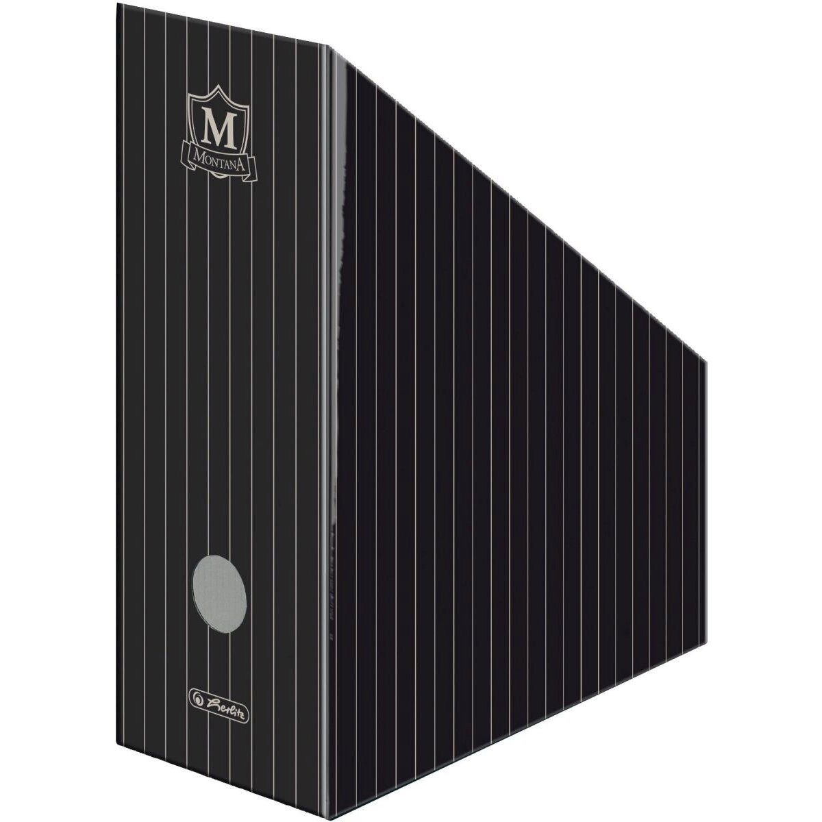 Herlitz Stehsammler Stehsammler A4-C4 Wellpappe breit schwarz Montana IV – Bild 2 von 2