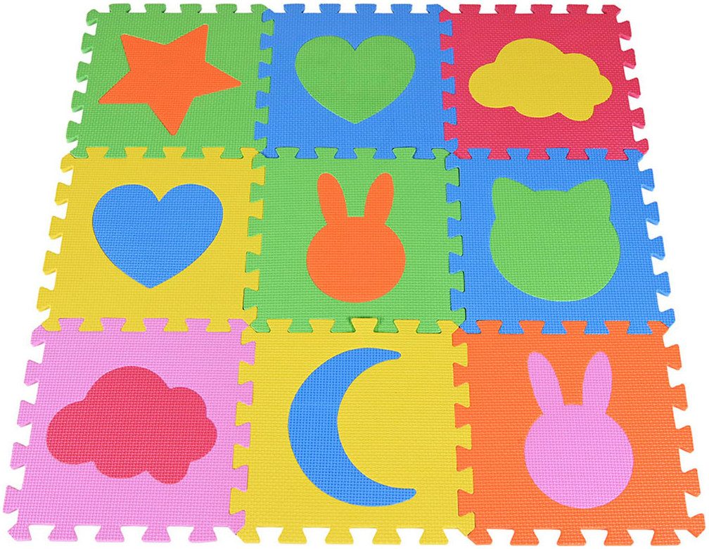 Knorrtoys® Puzzle Formen, 9 Puzzleteile, Puzzlematte, günstig online kaufen