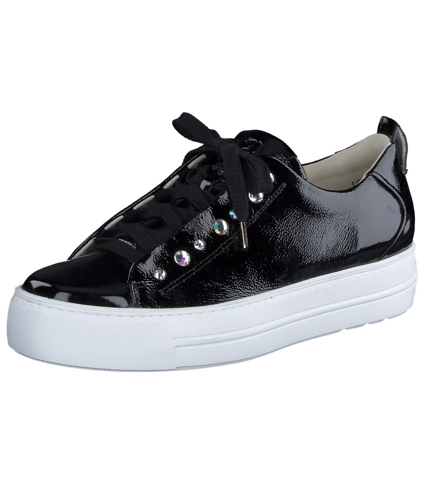 Green Schwarz Lack Leder Sneaker Sneaker Paul