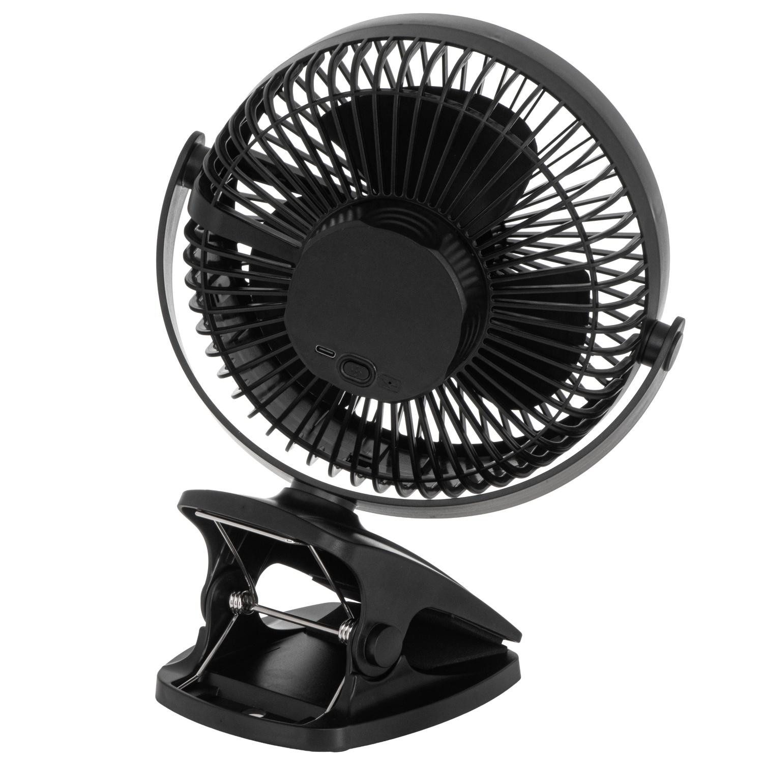 Adler Akku-Ventilator Adler AD 7342 black Akku-Ventilator mit Clip – Bild 4 von 5