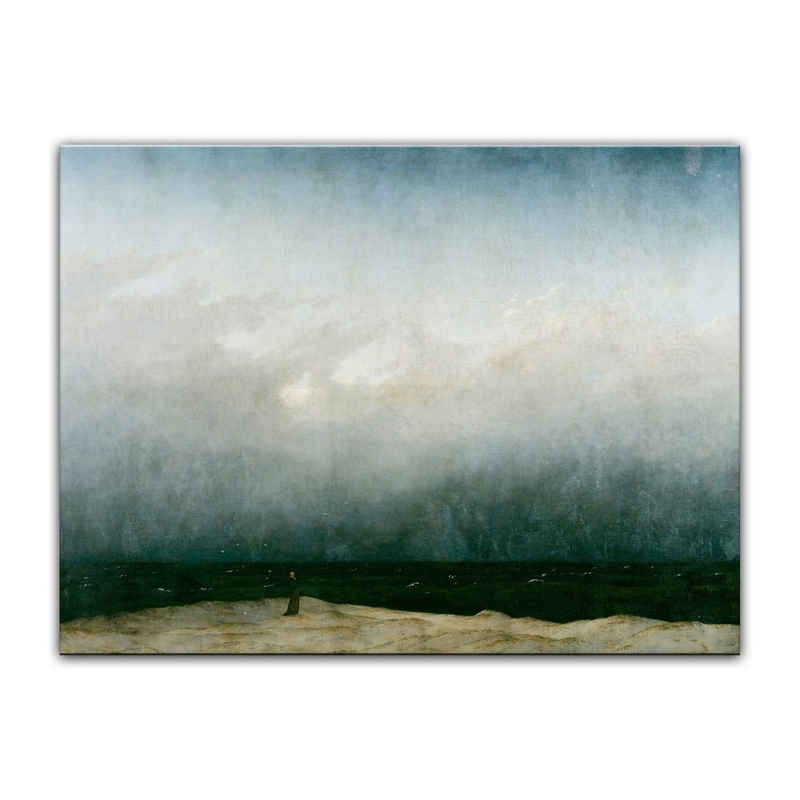 Bilderdepot24 Leinwandbild Alte Meister - Caspar David Friedrich - Der Mönch am Meer, Ozeane