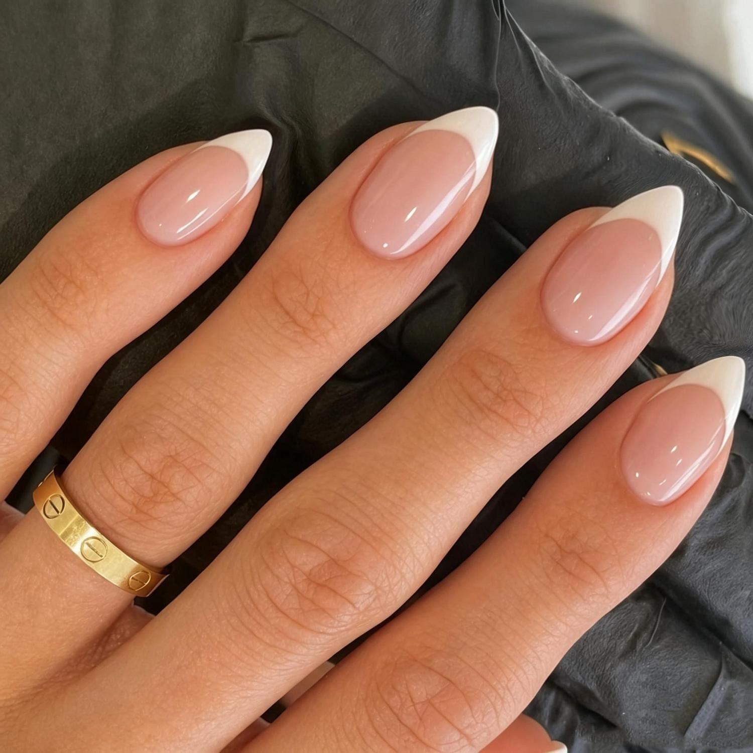 LuxusKollektion Kunstfingernägel Künstliche Fingernägel Mandel Weiß Kurz, 30-tlg.