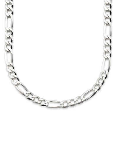 Bruno Banani Kette ohne Anhänger Schmuck Geschenk Silber 925 Halsschmuck Halskette Figarokette, mit Zirkonia (synth)