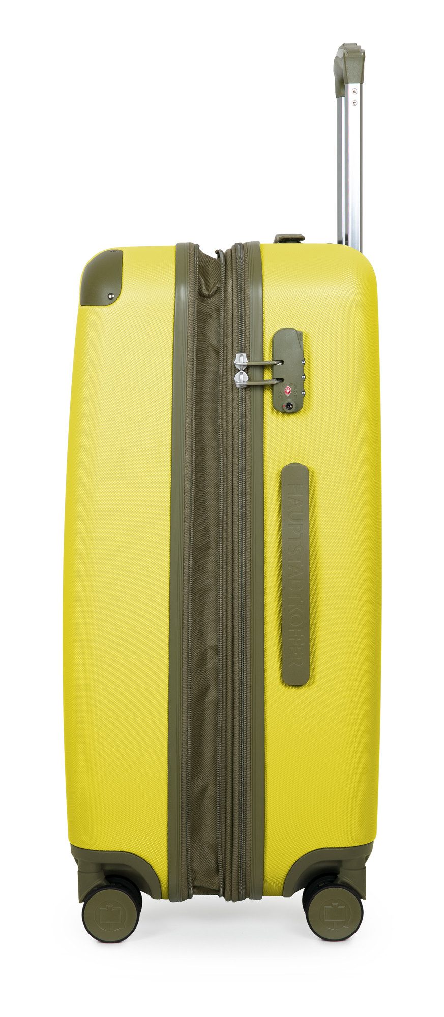 Hauptstadtkoffer Hartschalen-Trolley Spree, 4 Rollen, Kofferset 3tlg Hartschalenkoffer, Erweiterung, TSA, ABS