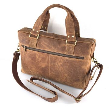 L&B Laptoptasche Aktentasche/Laptoptasche, Büffelleder