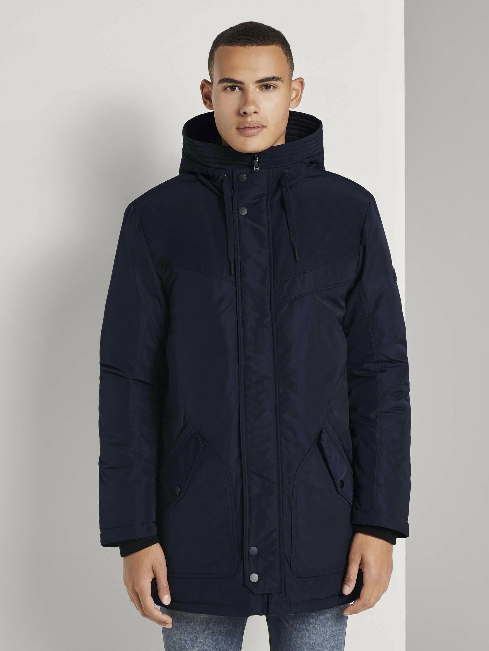 TOM TAILOR Denim Winterjacke Kurzer Parka mit Steppfutter