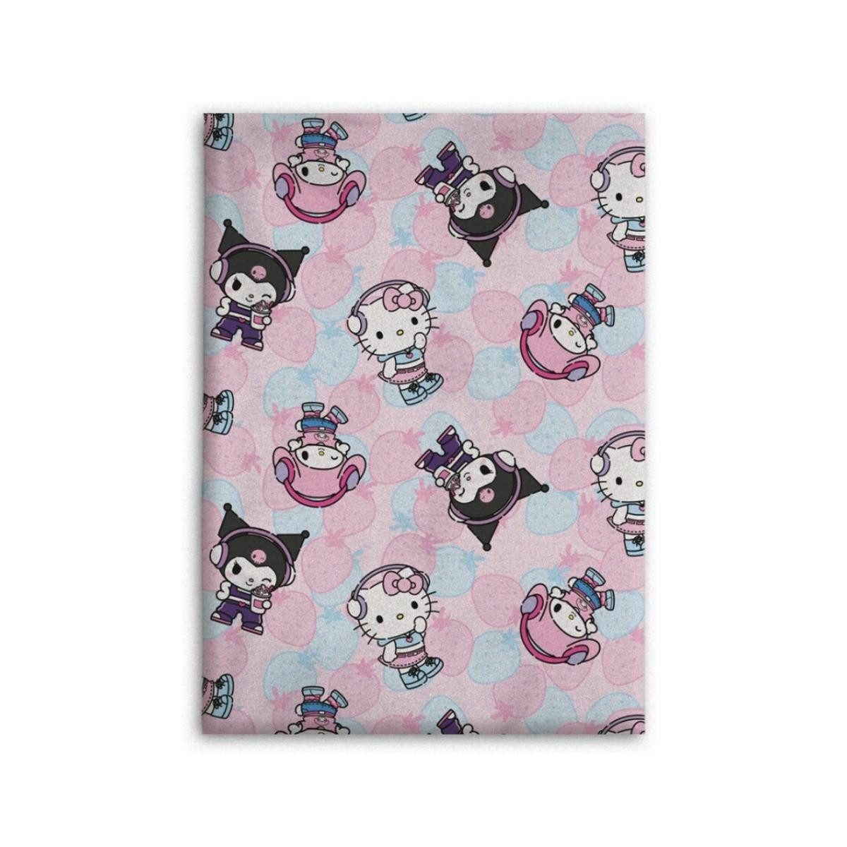 Wohndecke Warm Decke 110 × 150 cm Kinderdecke Flanell, Hello Kitty