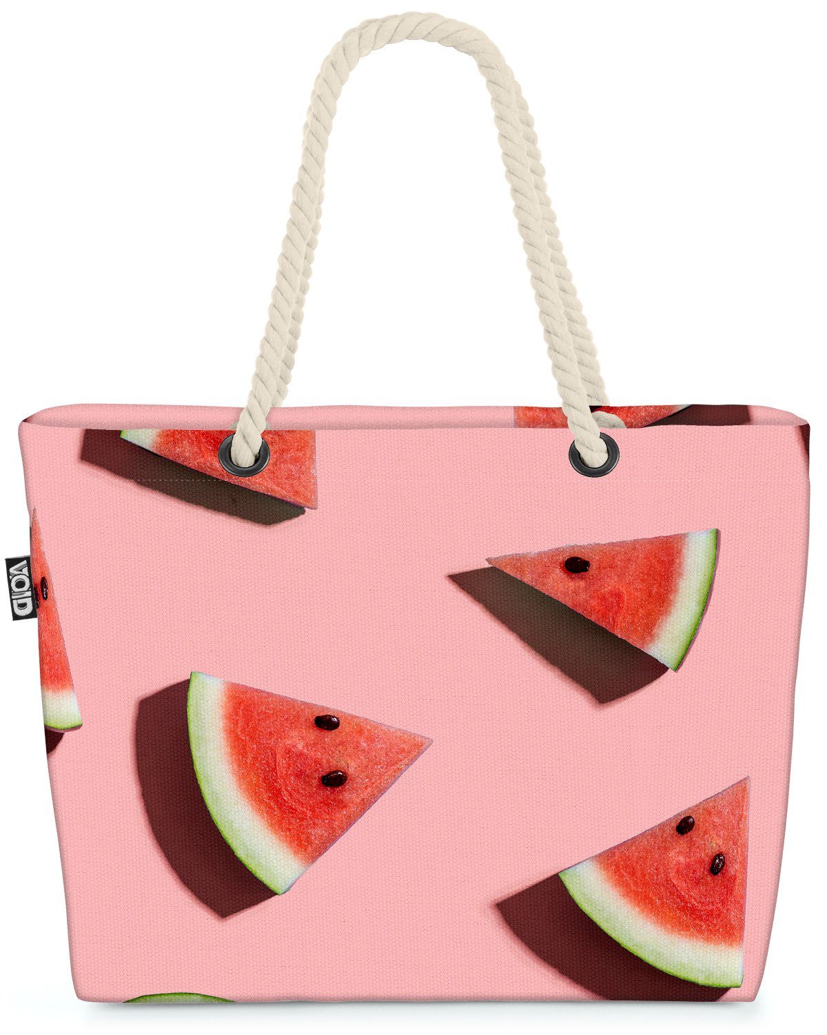 VOID Strandtasche (1-tlg), Wassermelone Pink Pool Party Obst wassermelone wasser melone obst som