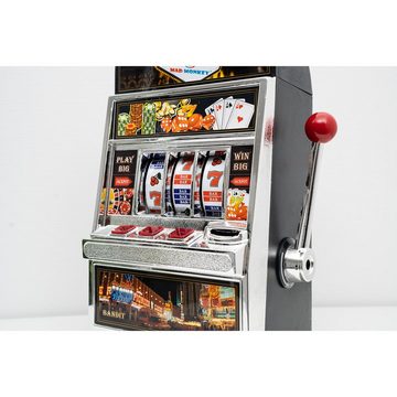 Mad Monkey Spardose Slotmaschinen Spielautomat als Spardose (inkl. Licht und Sound), Spardose im Slotmaschinen-Design