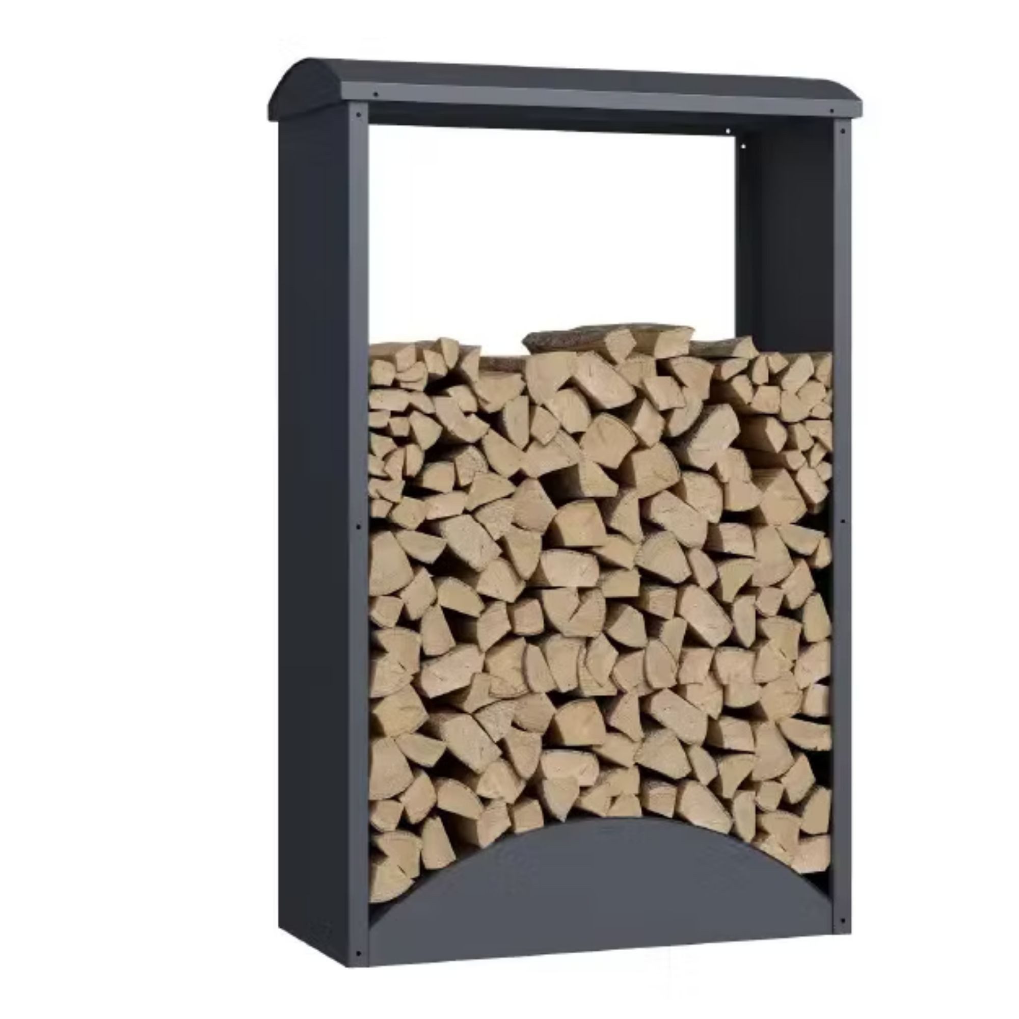 osoltus Gartenhaus osoltus Brennholzregal Kaminholzregal Metall Anthrazit H 160 cm B 98
