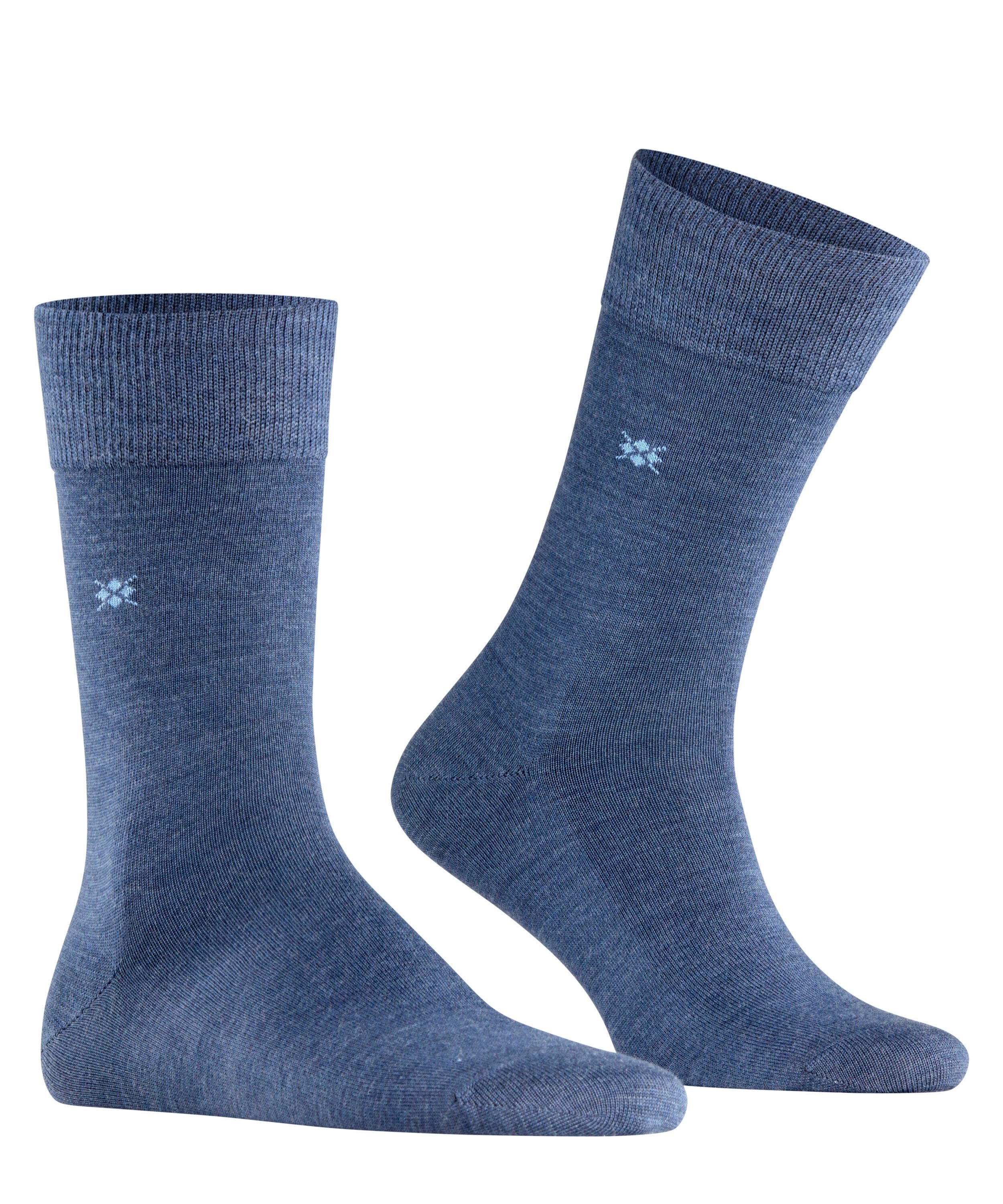 mel. Burlington (1-Paar) dark (6688) blue Leeds Socken