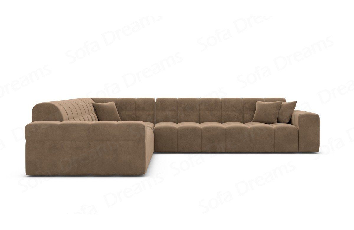 Modern Luxus L Sofa Stoff Eckcouch Samtsofa Sofa Dreams Ibiza Ecksofa Polsterecksofa Form