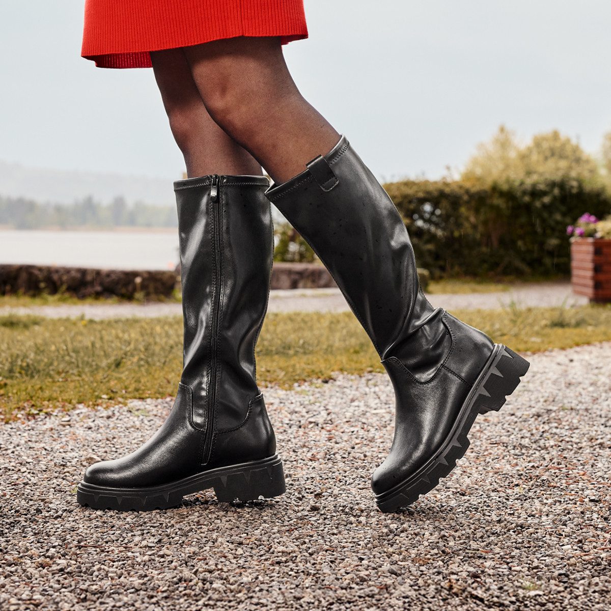 MARCO TOZZI Stiefel, Blockabsatz, Langschaftstiefel mit günstig online kaufen