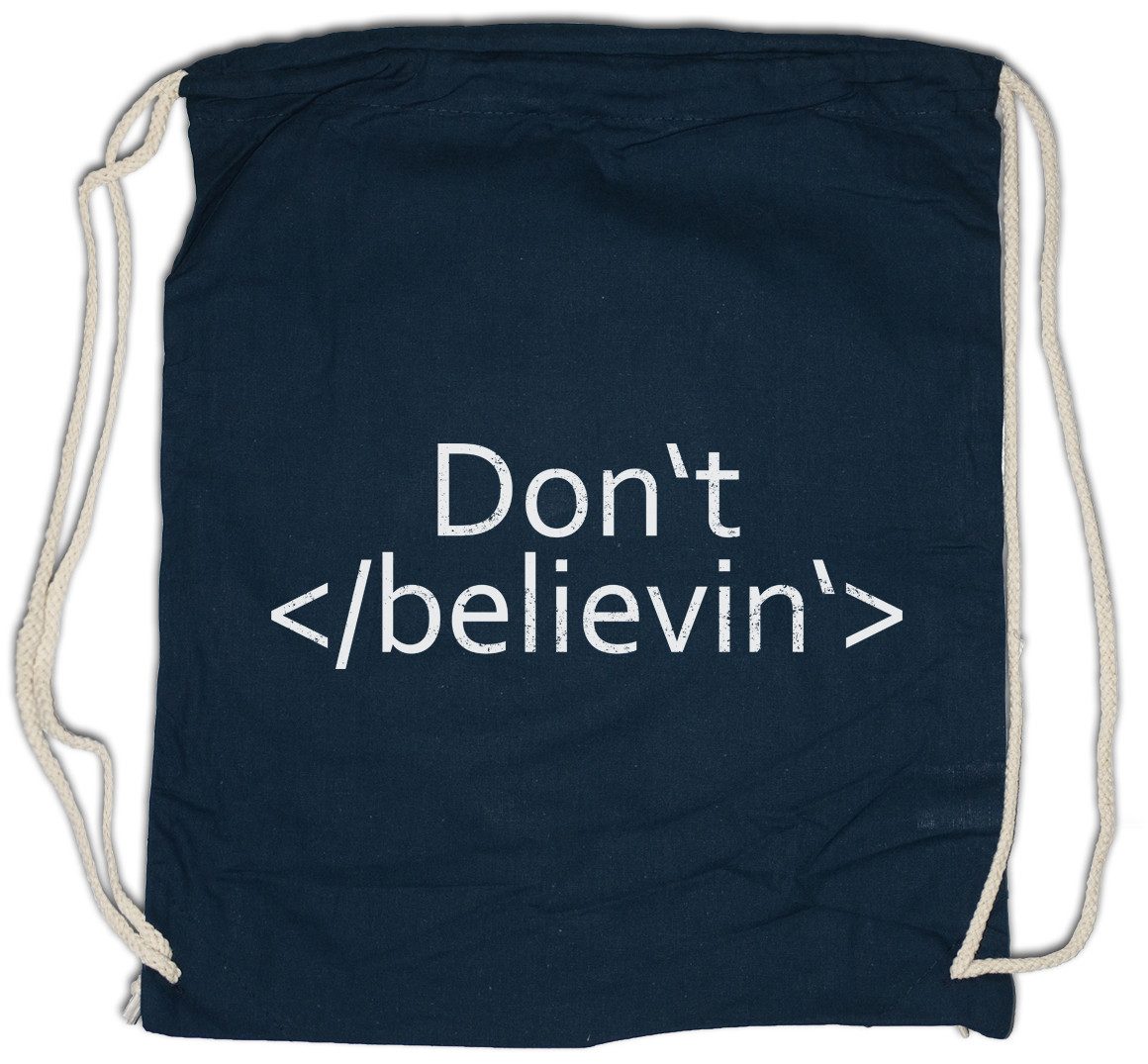 Turnbeutel Don't Believin Turnbeutel Programmierer Informatiker Computer Geek