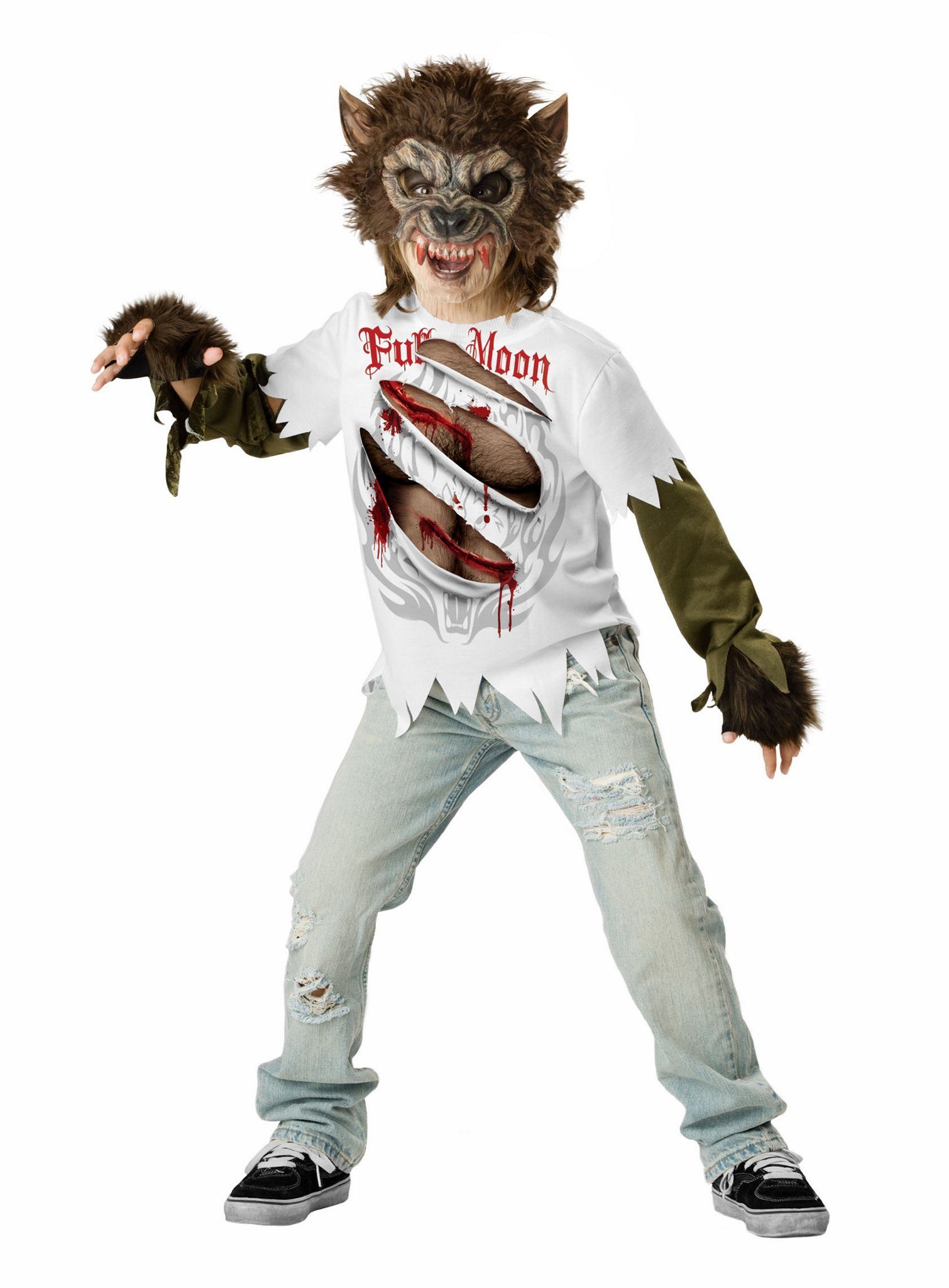 Kostüm Wolfsjunge - Halloween Kostüm Kinder Junge