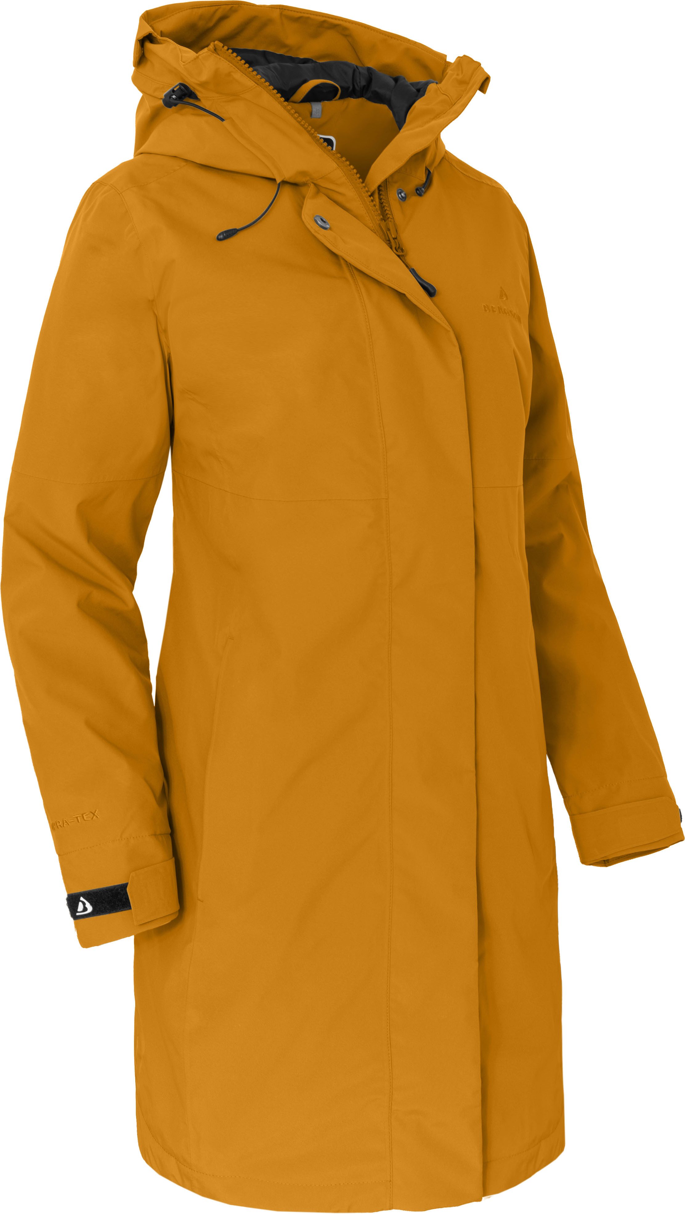 Bergson Regenjacke VERLA Damen Regenmantel, Normalgrößen, gold