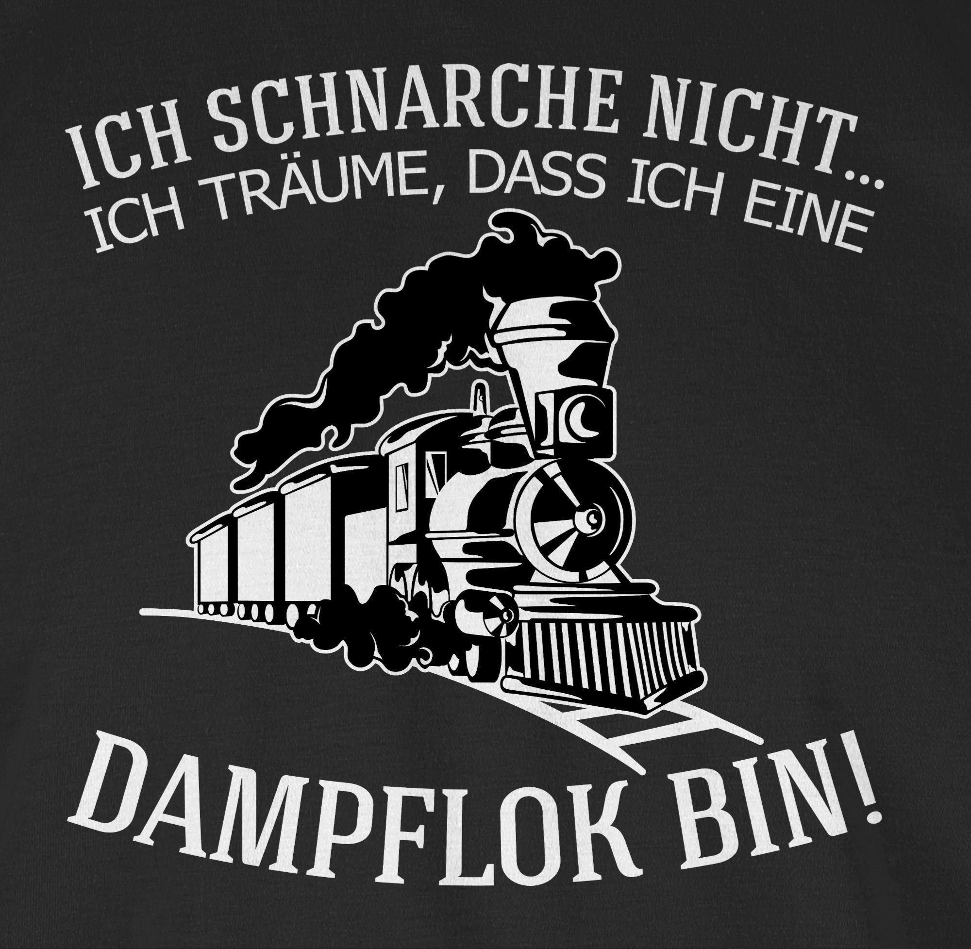 Shirtracer T-Shirt Ich schnarche nicht Ich träume dass ich eine Dampflok bin - Geschenk L Hobby Outfit
