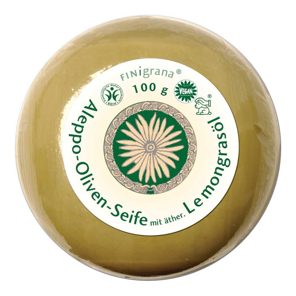 Finigrana Gesichtsseife Aleppo Lemongras Seife - Rund 100g