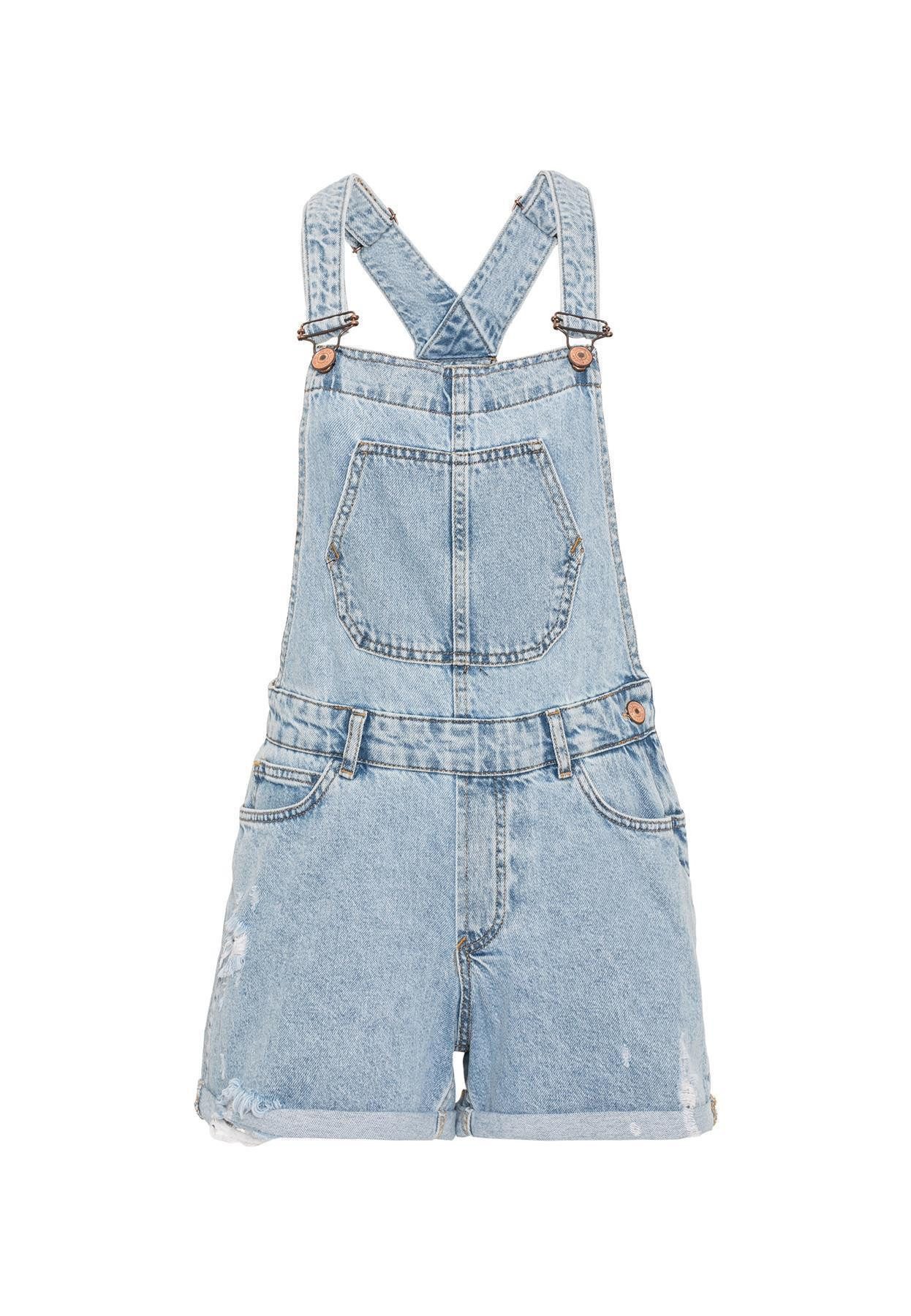 RedBridge Jeanslatzhose Red Bridge Damen Kurze Shorts Hot-Pants Latzhose Sa günstig online kaufen