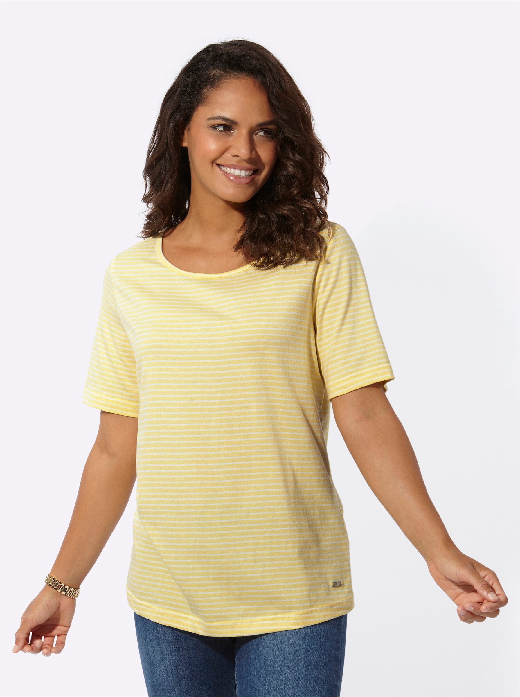 Casual Looks Kurzarmshirt "Ringelshirt", (1 tlg.) günstig online kaufen