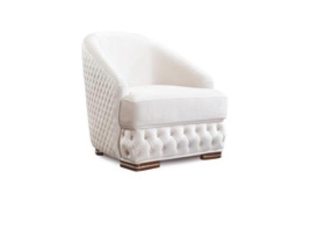JVmoebel Sessel, Sessel 1 Sitzer Weiß Chesterfield Relax Design Italienische Möbel