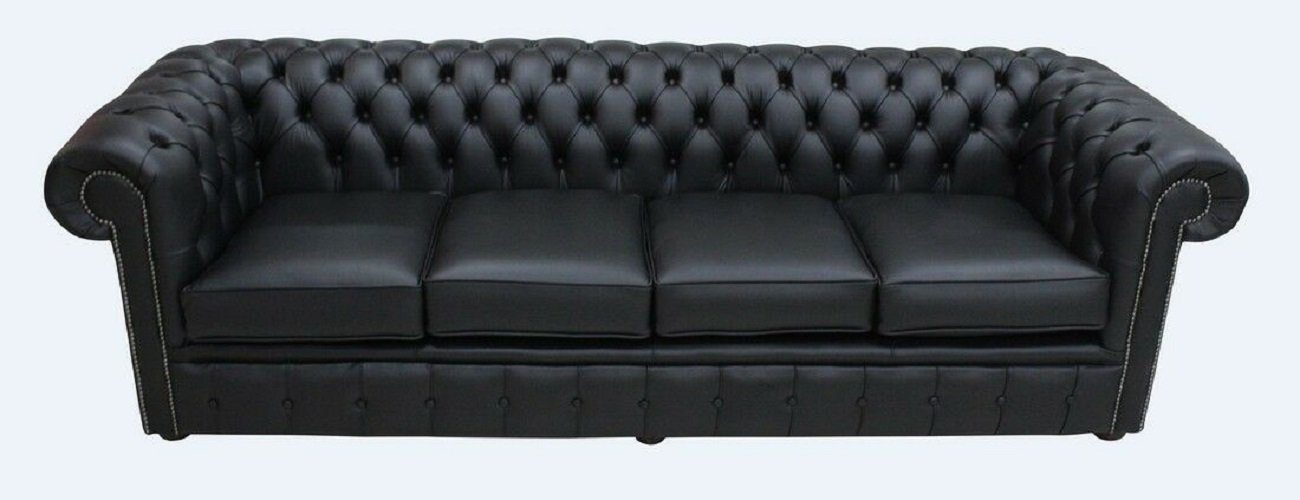 JVmoebel Chesterfield-Sofa, Chesterfield 4 Klassischer Polster Schaffhau Sitzer Sofas Couch Leder