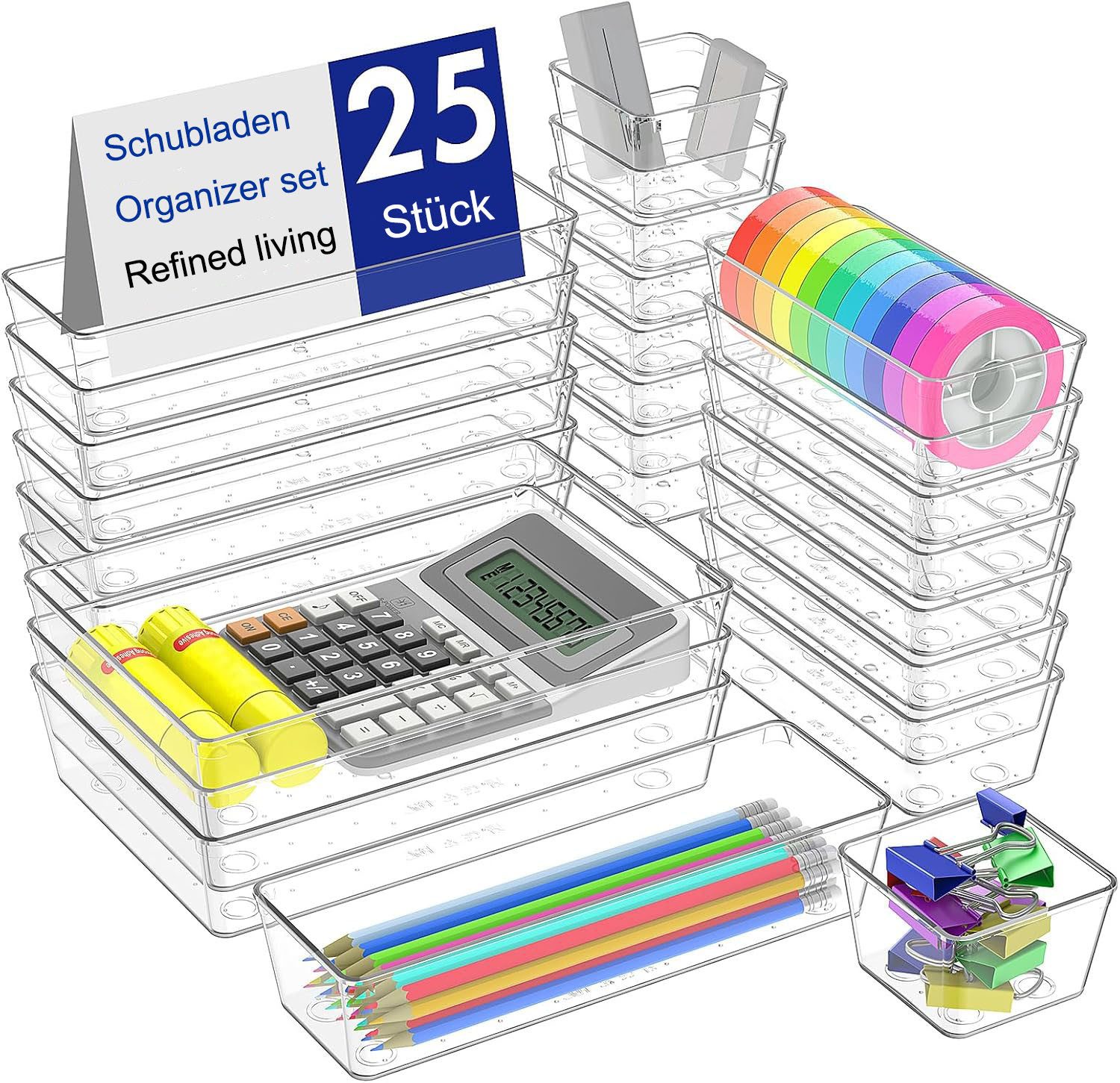 Refined Living Organizer Schubladen-Organizer-Set, Schubladen Ordnungssyste günstig online kaufen