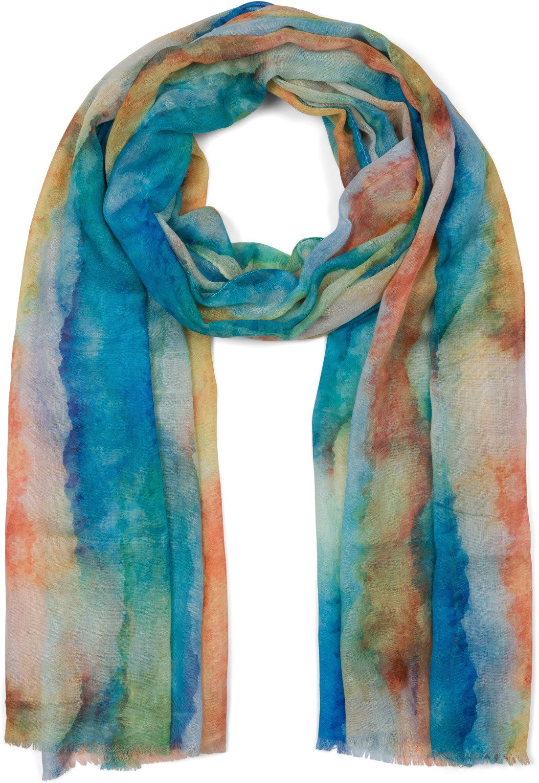 Modeschal Schal Aquarell Farbverlauf