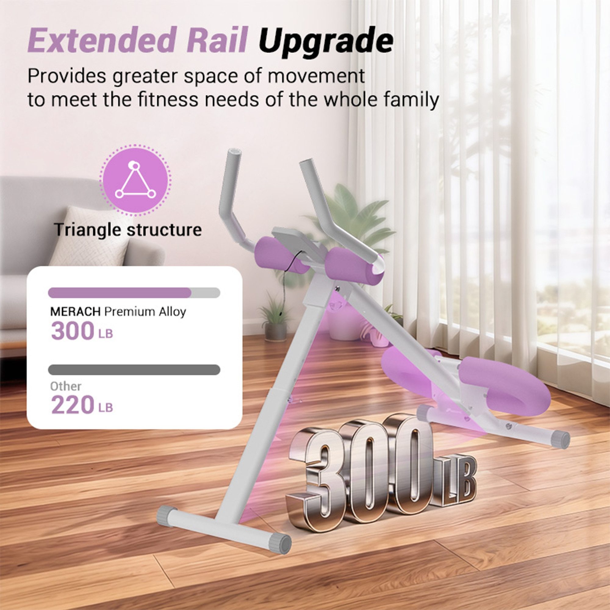 UMAY Bauchtrainer Home Bauchmuskeltrainer Faltbares Design (mit LED-Anzeige Core Trainer Multifunktionales Heimfitnessgerätfür Bauch-und GesäBmuskulatur)
