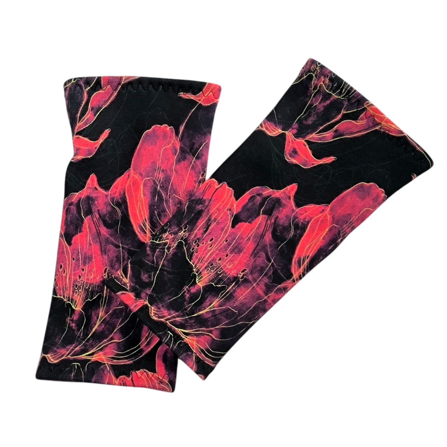 Britta Meier Armstulpen Pulswärmer Alpen-Fleece mit wunderschönen Motiven Pulswärmer in leichter, kuscheliger Qualität