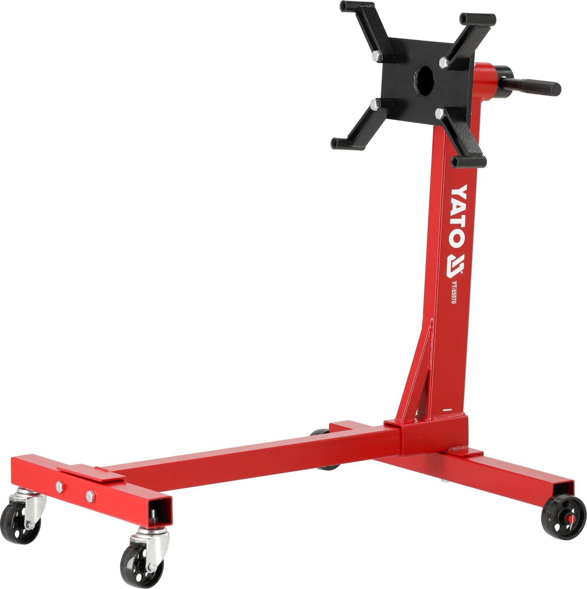 Yato Werkstattkran Motorträger, Motorhalter, Montageständer, bis 450kg, 360° drehbarer, Motorträger, Motorhalter, Montageständer, bis 450kg, 360° drehbarer Werkstatt, Baustelle, Garage