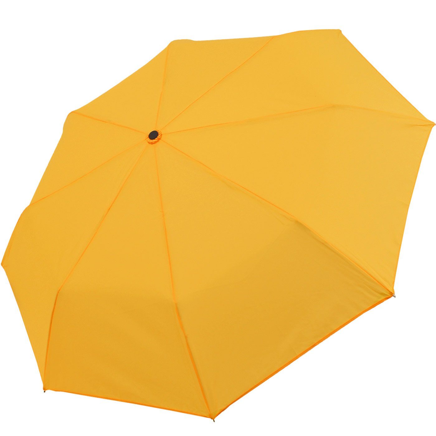 iX-brella Taschenregenschirm extra farbenfroh leicht, mit Light großem neon-gelb Mini - - Dach Ultra