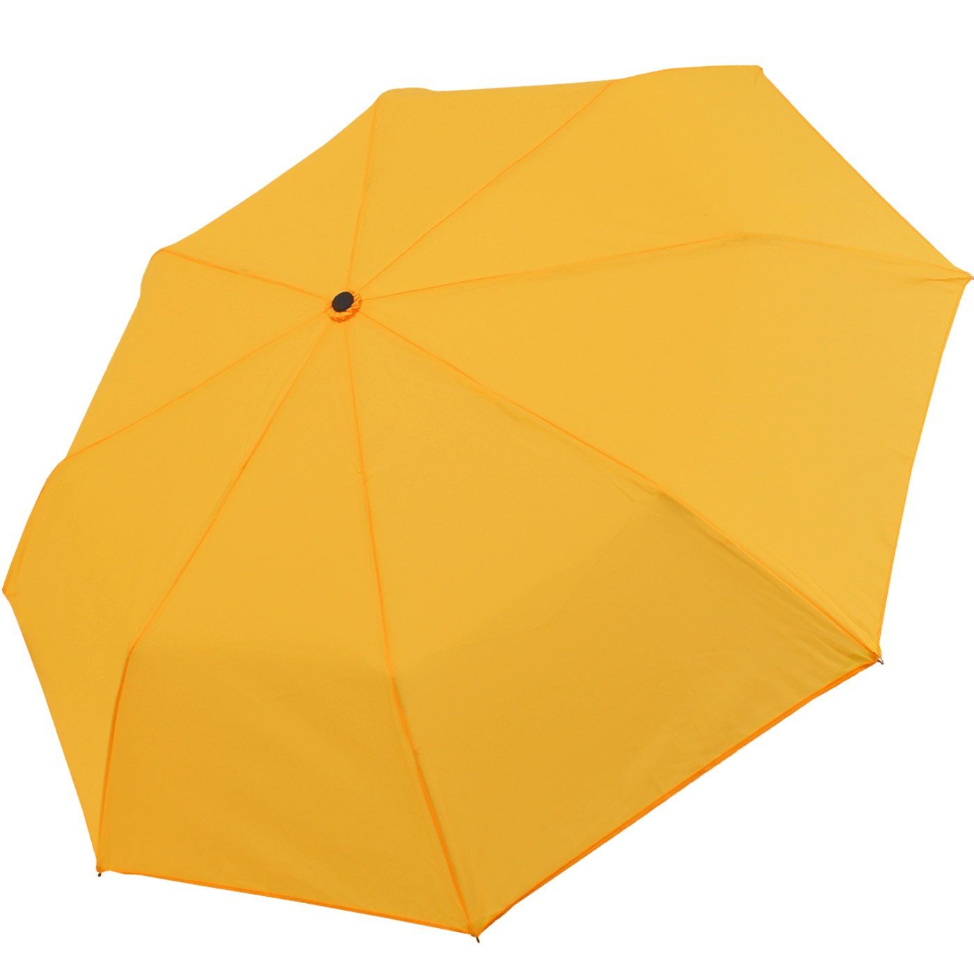 iX-brella Taschenregenschirm Mini mit Dach extra großem - - leicht, farbenfroh Light neon-gelb Ultra