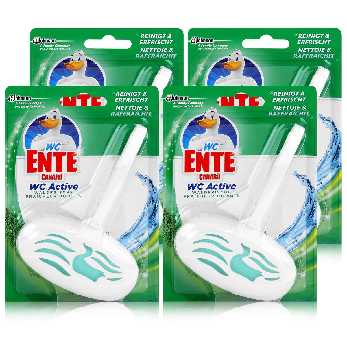 WC Ente WC Active Einhänger Waldfrische 40g WC-Frische (4er Pack) WC-Reiniger